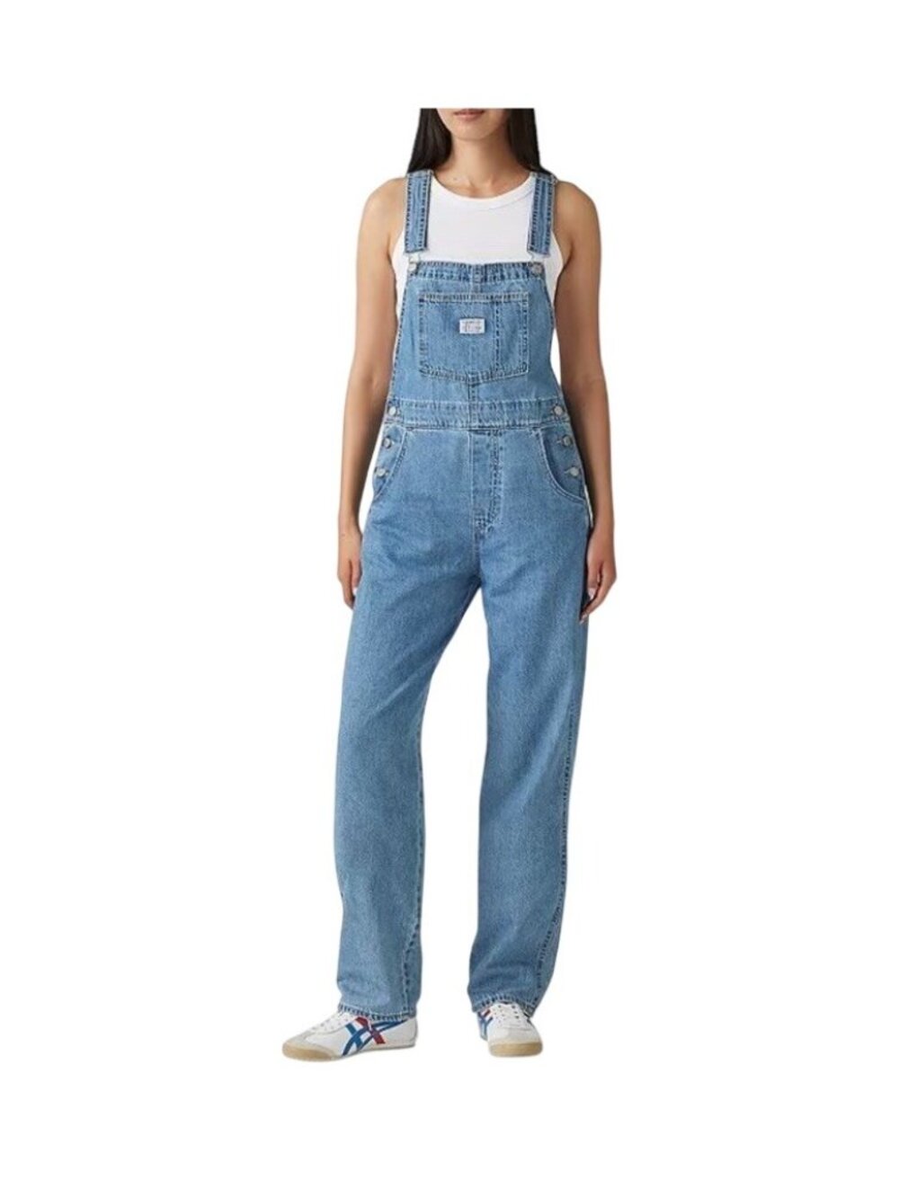 Levi's® Vintage Denim Overalls Women’s Size XS Front Bib Pocket Straight Leg